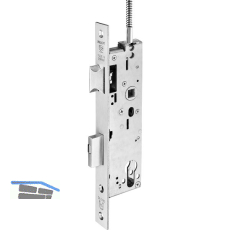 WILKA Rohrrahmenschloss 634Z Flachstulp mit Falle und Riegel, DM 40mm, Edelstahl