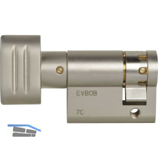 WINKHAUS Knaufhalbzylinder MS00/Z1 30 mm Messing vernickelt matt