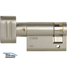 WINKHAUS Knaufhalbzylinder MS00/Z1 35 mm Messing vernickelt matt