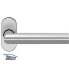 Dr�ckerlochteil D 310 - auf Rosette, VK: 9 mm, FS, Edelstahl matt