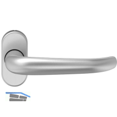 Dr�ckerlochteil D 410 - auf Rosette, VK: 8 mm, Edelstahl rostfrei