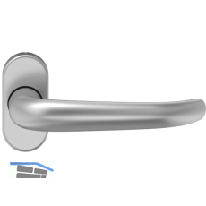 Dr�ckerlochteil D 410 - auf Rosette, VK: 8 mm, Alu silber eloxiert