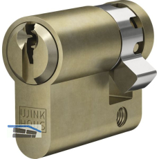 WINKHAUS Einbauhalbzylinder AZ, verschiedensperrend, 40 mm, Messing matt
