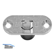 WILKA Schnappriegel 4686, Stulp 24 x 54 mm, Stahl verzinkt