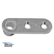 WILKA Stangenf�hrungsplatte 9653 f�r Rundstange � 10 mm, Stahl verzinkt