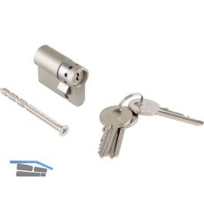 MARCHESI Einbauhalbzylinder H36000 gleichsperrend 30,5 mm vernickelt