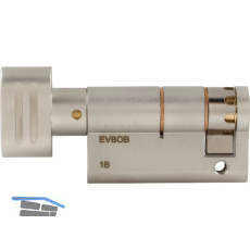 WINKHAUS Knaufhalbzylinder MS00/Z1 45 mm Messing vernickelt matt