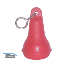 Hotelschl�sselanh�nger - birnenf�rmig rot