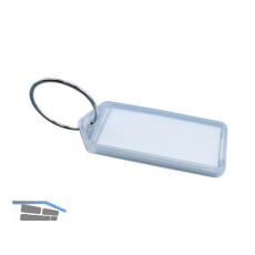 Schl�sselanh�nger - mit Papiereinlage, Kunststoff transparent natur