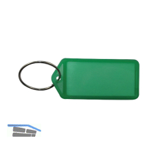Schl�sselanh�nger - mit Papiereinlage, Kunststoff transparent gr�n
