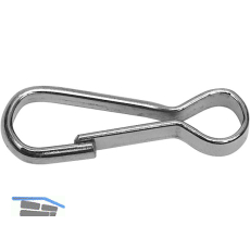 Simplex Haken -, 30 mm, Stahl vernickelt