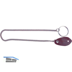 Schl�ssel- und Messerkette -, L�nge 400 mm, Stahl vernickelt