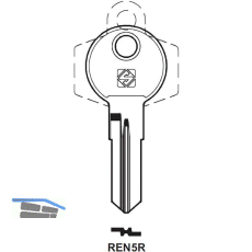 Zylinderschl�ssel-Rohling Erwe REN5R