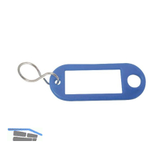 Schl�sselanh�nger - mit Aufh�ngeloch, Kunststoff blau