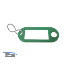 Schl�sselanh�nger - mit Aufh�ngeloch, Kunststoff gr�n