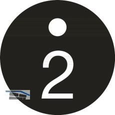 Schl�sselnummer - � 25, Nummer 2, Aluminium schwarz eloxiert