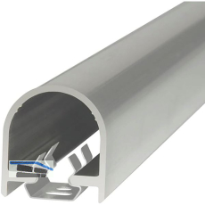 Fingerschutz/Abdeckprofil FSA 8100, 1755 x 20 x 21 mm, Aluminium silber eloxiert