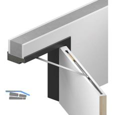 ATHMER T�r�ffnungsbegrenzer Porti f�r Holzt�ren, 610-719 mm, 30kg, silber
