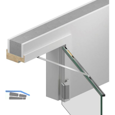 ATHMER T�r�ffnungsbegrenzer Porti f�r Glast�ren, 709-959mm, 50kg, Holzzarge