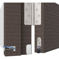 ATHMER T�rdichter Schall-Ex� Ultra WS, 1022x19,7x30mm,beidseitig,silber eloxiert