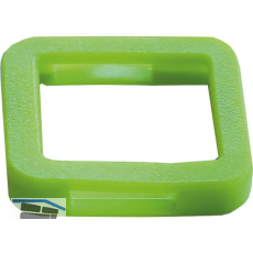 Kennring eckig, f�r Zylinderschl�ssel, Kunststoff hellgr�n
