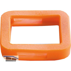 Kennring eckig, f�r Zylinderschl�ssel, Kunststoff orange