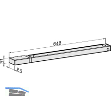 ECO Gleitschiene EF silber, links