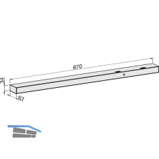 ECO Gleitschiene EFR silber, rechts