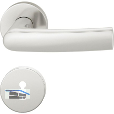 FSB Dr�ckergarnitur 12 1015 ASL auf Rosette BB, silber eloxiert