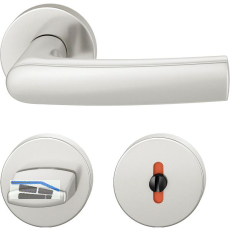 FSB Dr�ckergarnitur 12 1015 ASL auf Rosette WC DIN, silber eloxiert