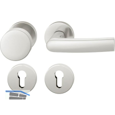 FSB Wechselgarnitur 12 1015 ASL auf Rosette PZ, Knopf drehbar, silber eloxiert