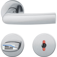 FSB Dr�ckergarnitur 12 1015 ASL auf Rosette WC, Edelstahl matt