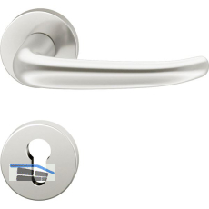 FSB Dr�ckergarnitur 12 1023 ASL auf Rosette PZ, silber eloxiert