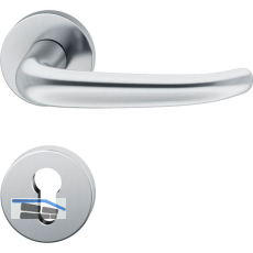 FSB Dr�ckergarnitur 12 1023 ASL auf Rosette PZ, Edelstahl matt