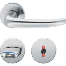 FSB Dr�ckergarnitur 12 1023 ASL auf Rosette WC DIN, Edelstahl matt