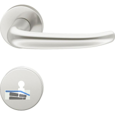 FSB Objekt Dr�ckergarnitur 72 1023 AGL auf Rosette BB, silber eloxiert