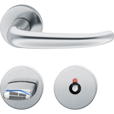 FSB Objekt Dr�ckergarnitur 72 1023 AGL auf Rosette WC DIN, Edelstahl matt