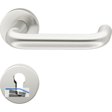 FSB Dr�ckergarnitur 12 1070 ASL auf Rosette PZ, silber eloxiert