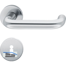 FSB Dr�ckergarnitur 12 1070 ASL auf Rosette BB, Edelstahl matt