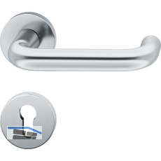 FSB Dr�ckergarnitur 12 1070 ASL auf Rosette PZ, Edelstahl matt