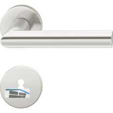 FSB Dr�ckergarnitur 12 1076 ASL auf Rosette BB, silber eloxiert