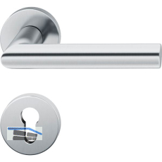 FSB Objekt Dr�ckergarnitur 72 1076 AGL auf Rosette PZ, Edelstahl matt