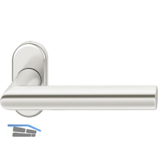 FSB Rahment�rdr�cker 09 1076 Hochhaltefeder B ovale Rosette Aluminium silber