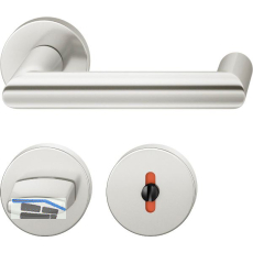 FSB Dr�ckergarnitur 12 1016 ASL auf Rosette WC, silber eloxiert