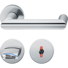 FSB Dr�ckergarnitur 12 1016 ASL auf Rosette WC DIN, Edelstahl matt