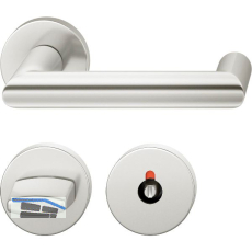 FSB Objekt Dr�ckergarnitur 72 1016 AGL auf Rosette WC, silber eloxiert