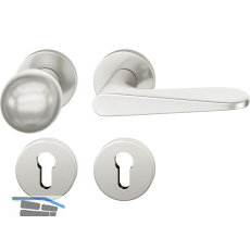 FSB Wechselgarnitur 12 1144 ASL auf Rosette PZ, Knopf drehbar, silber eloxiert