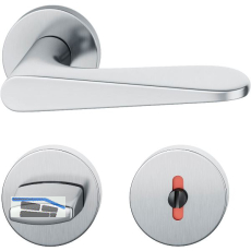 FSB Dr�ckergarnitur 12 1144 ASL auf Rosette WC DIN, Edelstahl matt