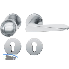 FSB Wechselgarnitur 12 1144 ASL auf Rosette PZ, Knopf fest, Edelstahl matt