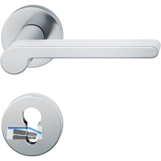 FSB Dr�ckergarnitur 12 1021 ASL auf Rosette PZ, Edelstahl matt